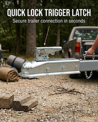 Stegewop 3,500-lb class II capacity supports trailers, ATVs, and light boats.