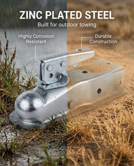 Stegewop zinc plated finish resists weather and road grime