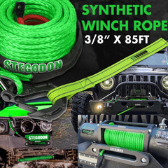 STEGODON synthetic rope floats in water aiding mud or shallow water recovery