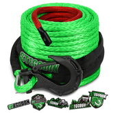 STEGODON 3/8 inch x 85 ft synthetic winch rope showing high strength for off-road recovery