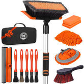 Stemni 62'' car wash brush extended handle for reaching roof and wheels.