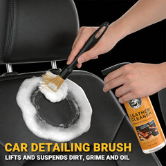 Stemni applicator pad applies conditioner evenly across leather surfaces.