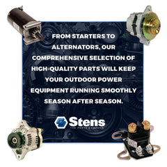 Stens air filter media detail highlights durable material and filtration quality.