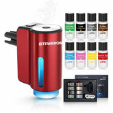 Stewerom car air freshener front view with 3-speed modes for customizable fragrance.