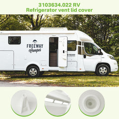 Sthovd Dometic white vent cover kit is quick to install.