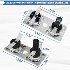 Dual 12V and 120V control design for RV water heater.
