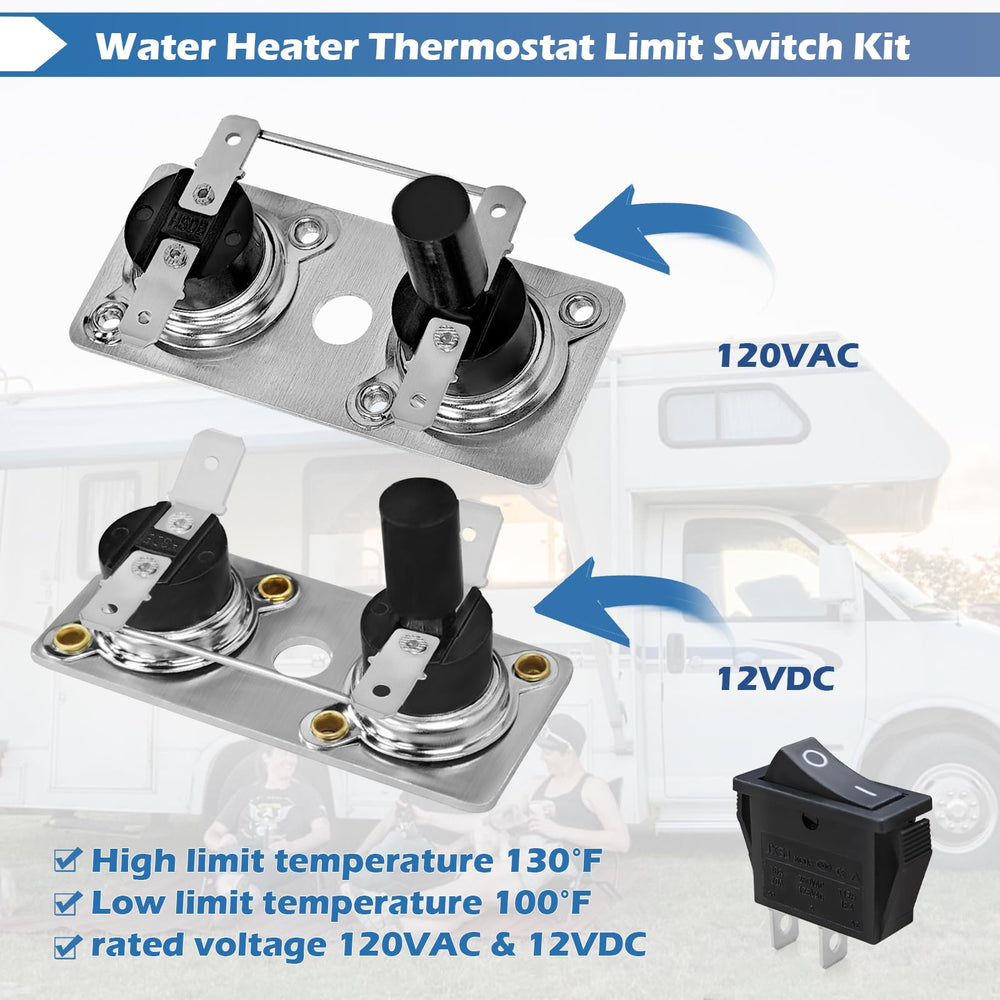 Step-by-step installation guide for the RV thermostat kit.