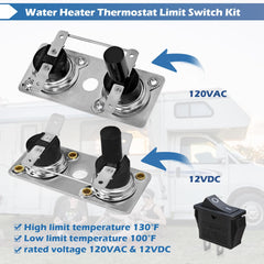 Step-by-step installation guide for the RV thermostat kit.