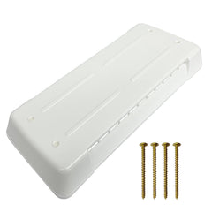 Sthovd vent lid cover for Dometic white protects against sun and rain.