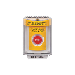 STI Emergency Power Off push button on control panel for fast safety shutoff