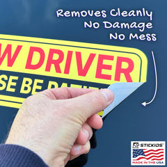 USA-made label shown on packaging for Stickios decals.