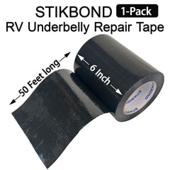STIKBOND underbelly tape provides a waterproof seal for RV tarps and exterior fabrics.