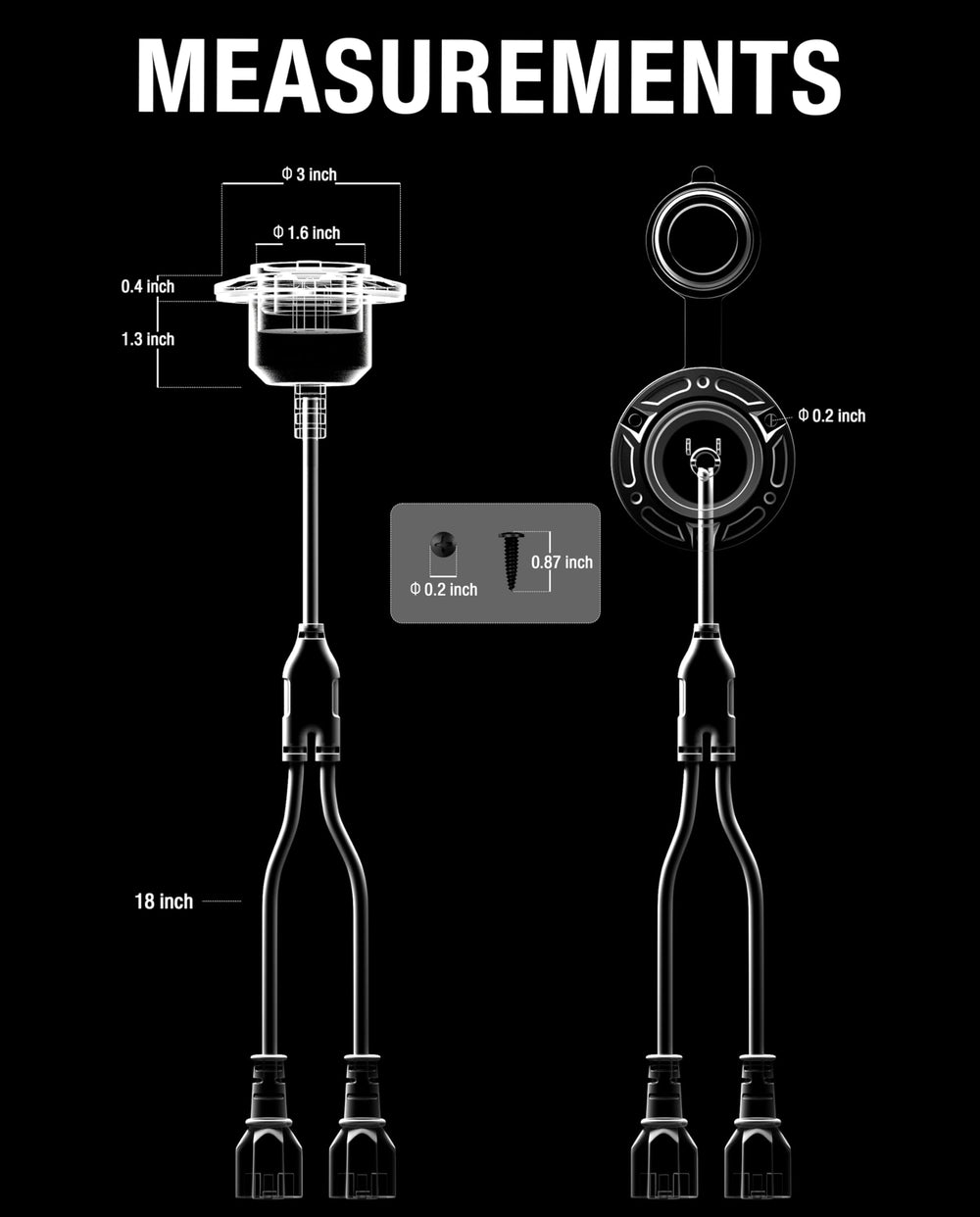 STIO heavy-duty 12 AWG copper wiring supports reliable current flow.