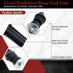 Stiueoav K700432 front-stabilizer-end-link for Silverado 1500 promotes stable steering