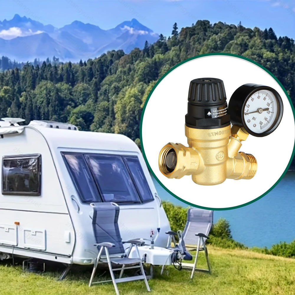 STMOUTUO 3/4-inch hose thread ensures easy RV compatibility.