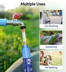 10-micron sediment filter reduces sediment and impurities from water.