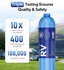 Two-pack package provides extra value for RVs, gardens, or pools.