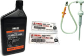 STONEMUSLE Yamalube gearcase lubricant quart with pump for quick, clean oil changes