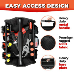 Storage Standard detailing caddy soft padded handles for comfortable carrying.