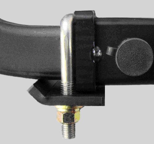 StowAway U-bolt close-up highlighting heavy duty stainless steel hardware