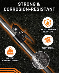 Strapinno cargo bar handles up to 330 pounds for heavy gear.
