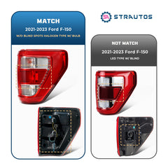 STRAUTOS tail light bulbs included close-up for immediate use