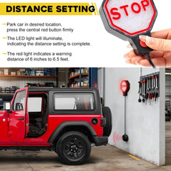 Strdfeve battery power offers wire-free parking setup.
