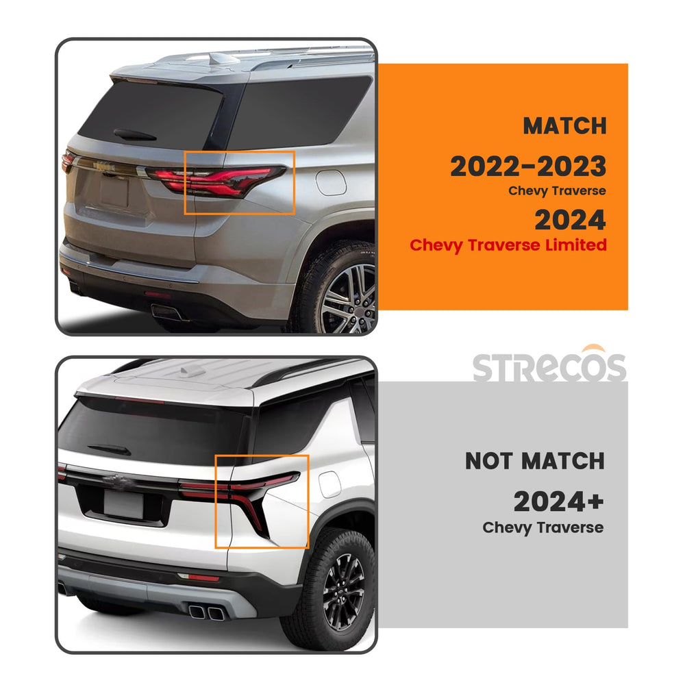 STRECOS Chevy Traverse 2024 Limited tail light installation-ready unit