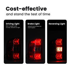 STRECOS tail light left driver side installation bolt-on design.