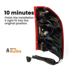 STRECOS tail light left driver side wiring harness for straightforward plug-and-play.