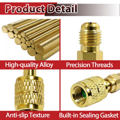 StreytoTek A2L R32 R454B adapter with spare seals for reliability.