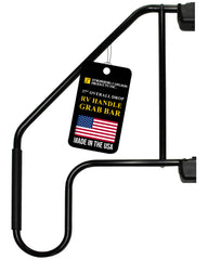 Stromberg Carlson AM-533 extended rail beside RV door for stable entry.
