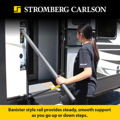 Stromberg Carlson AR-50 installation-ready outdoor rail improves safe entry.