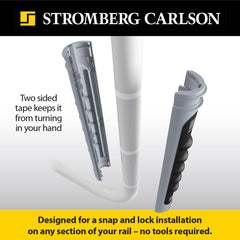 AM-01 9-inch rubber grip length shows cushioned surface for comfortable RV entry