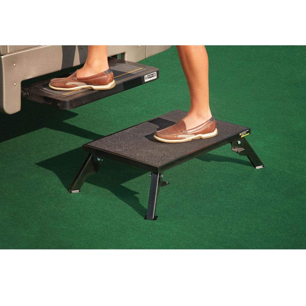 Stromberg Carlson platform step with extended legs for higher entry
