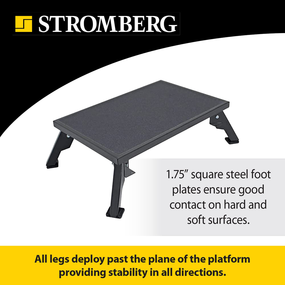 Stromberg Carlson portable step folds flat for easy storage