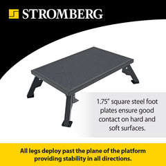 Stromberg Carlson portable step folds flat for easy storage