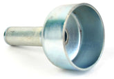 Sturdy Built trailer dust cap install tool in angled view, easing cap alignment and protection.