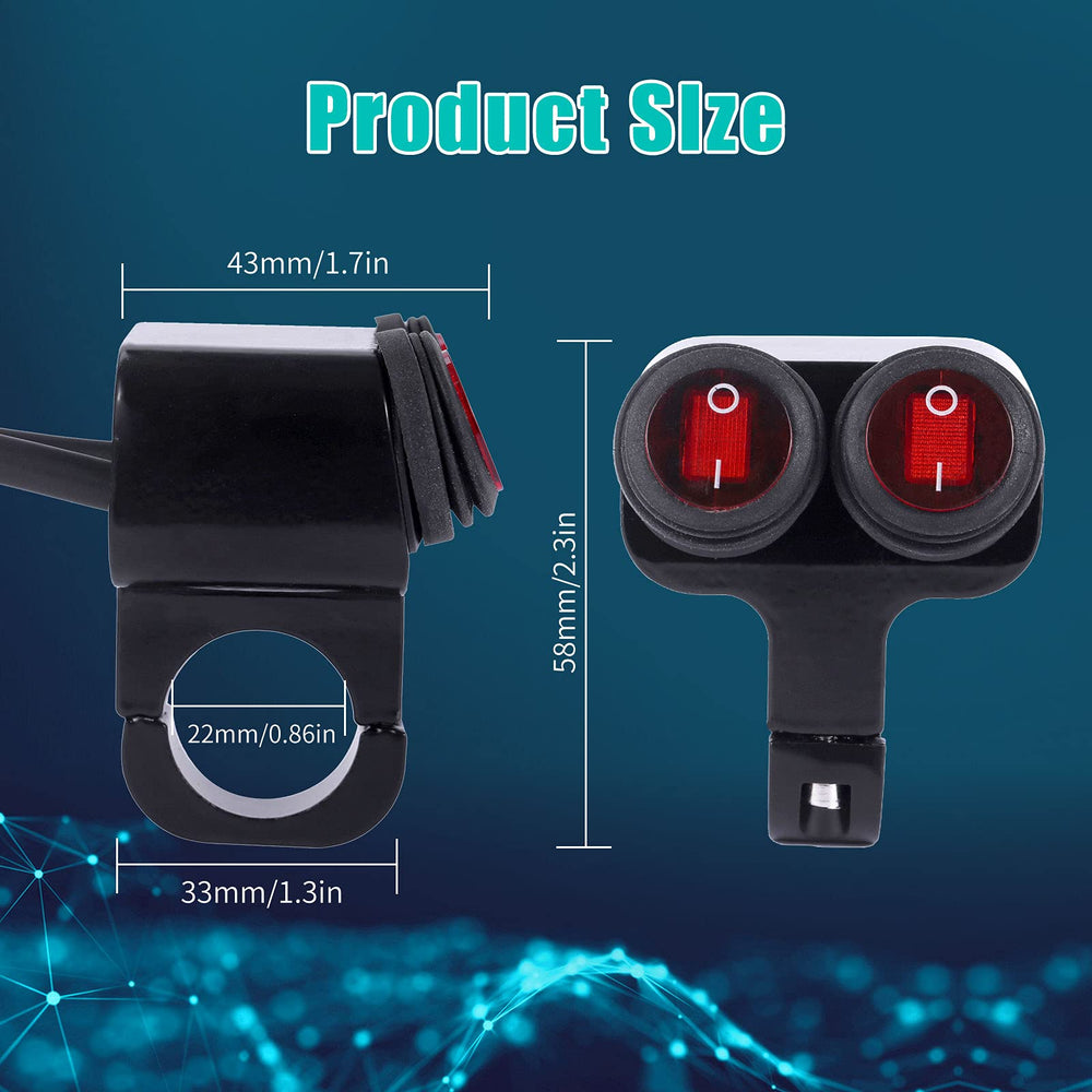Stylemafia 12V 16A-rated switch assembly delivers reliable power handling.