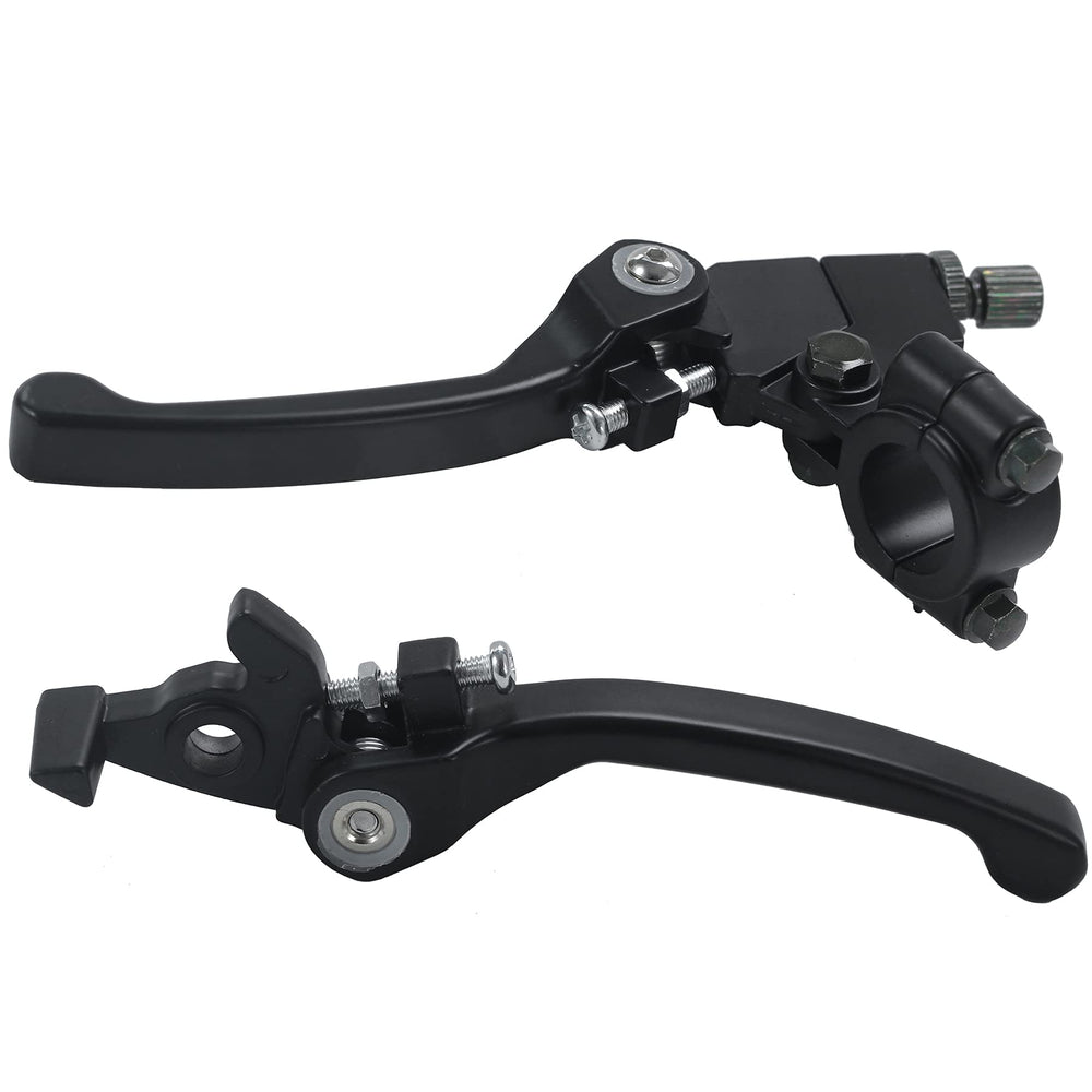 Stylemafia black folding clutch lever close-up for smooth control on 7/8 inch handlebars