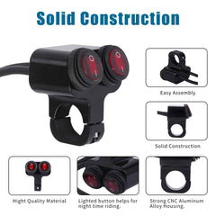 Stylemafia double-control kill button switch for handlebars offers convenient power management.