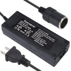 Suacopzar AC to DC 12V power adapter powering devices at home or on the road.