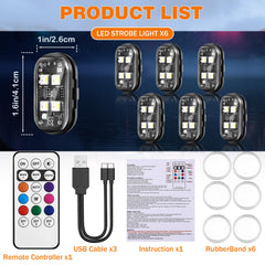 Suacopzar pack of six lights keeps a complete setup ready