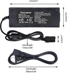 Suacopzar US 2-pin plug ensures easy connection.