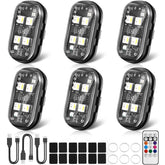 Suacopzar upgraded 4LEDs strobe light delivers bright night visibility