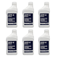 Subaru CVTF-II fluid green bottle demonstrates OEM quality for smoother CVT shifts.