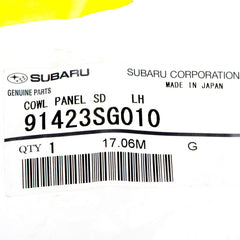Subaru Forester cowl panel set OEM sealed for authenticity.