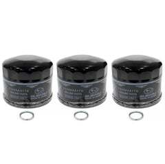 Subaru oil filters and crush gaskets 3-pack for reliable engine maintenance