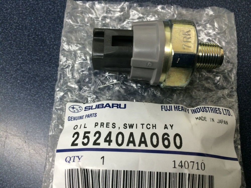 Subaru AVCS oil pressure switch sensor for Impreza, Forester, Legacy, and Outback engines enabling reliable monitoring.