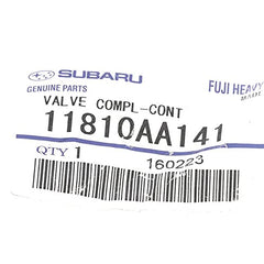 Subaru PCV Valve 11810AA141 packaging box highlights authentic Subaru part.